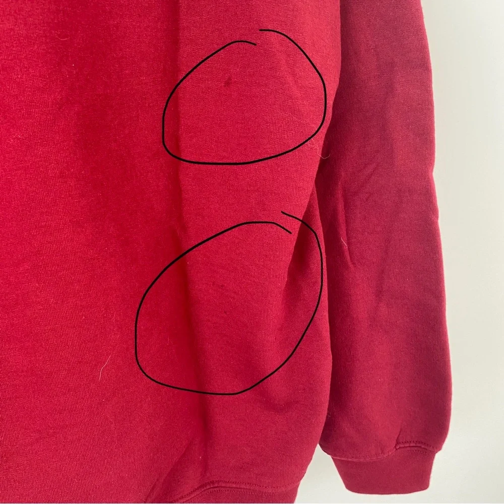 Alaska Hoodie Dark Red Sz Large Outdoor Nature - Picture 4 of 4